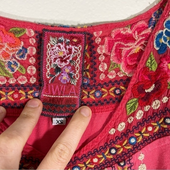 Johnny Was Rina V-Neck Embroidered Tunic XS - Picture 5 of 11